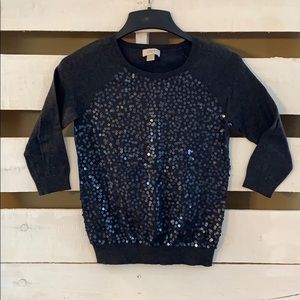 🔥4 for $20🔥 NWOT Loft sequin sweater- gray